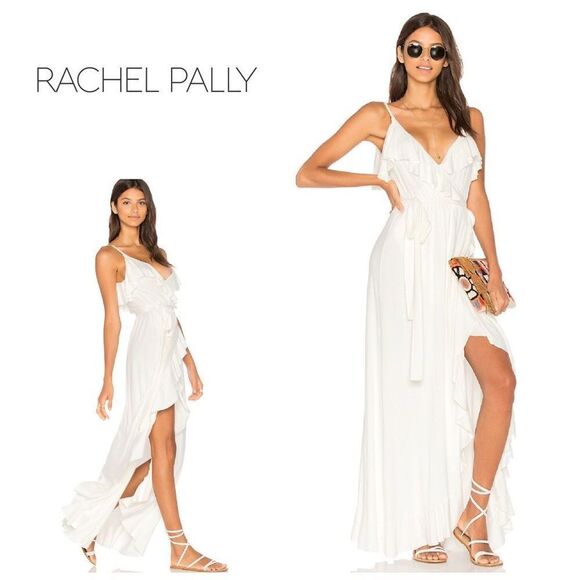 New. Rachel Pally white wrap dress. Medium . Retail $240 - Picture 1 of 15
